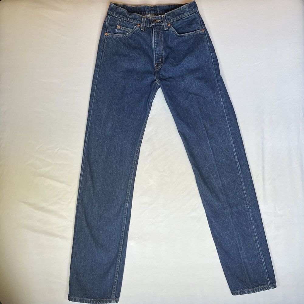 Vtg 90s Levis 505 Orange Tab Jeans Mens 30x34 (Tag 31x34) Dark Regular Straight